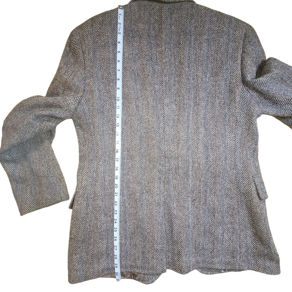 Harris Tweed Young Quinlan Vintage Hand Woven 100% Virgin Scottish Wool Jacket - Picture 16 of 16